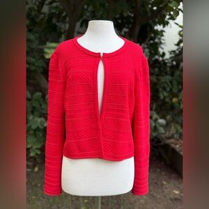 St. John "Granita" open front knit blazer - size 14